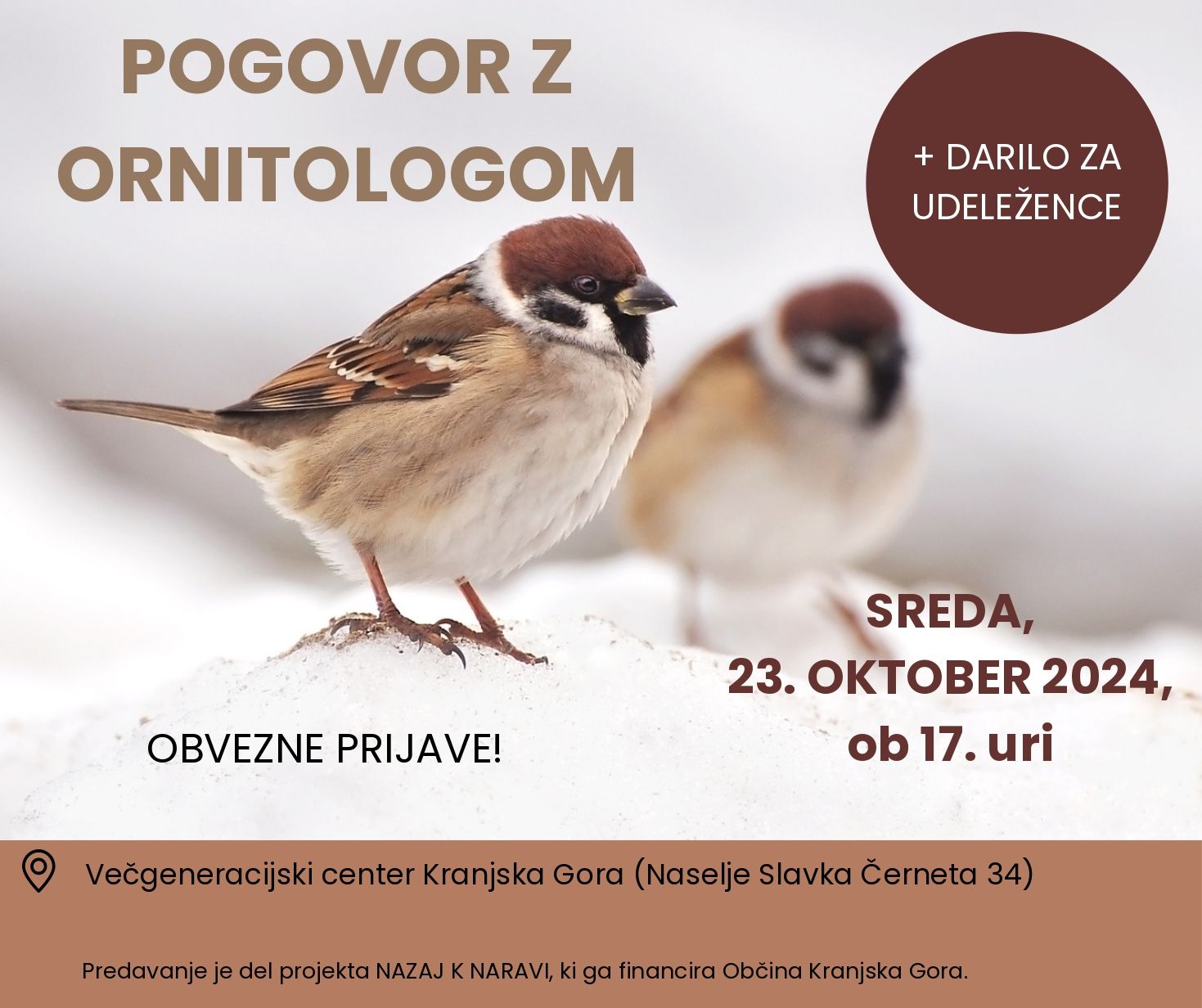 plakat Pogovor z ornitologom (1)